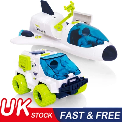 £16.99 • Buy Science Kids Space Rocket Shuttle & Rover Car Set - Outer Space Toys For Kids