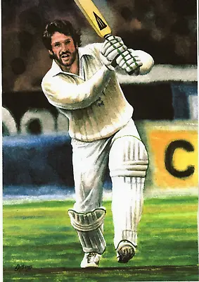 Original Art Print After Bygone Legend Of Cricket Ian Botham Somerset  • £5.95