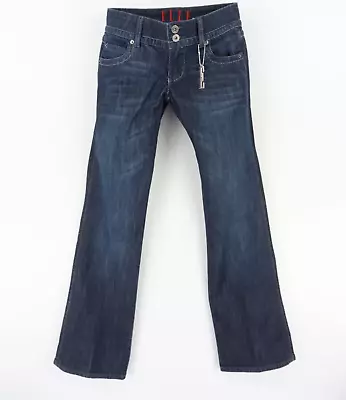 ELLE Bootcut Jeans Womens Size 2 Blue Cotton Blend Low-Rise Dark Wash NWT • $22.39