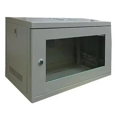 LMS Data  9u 19  Grey Econetcab Steel Wall Mount Rack Enclosure 460x550x450mm • £218.29