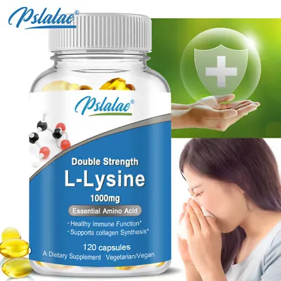 Double Strength L-Lysine 1000mg - Immune System Support - With L-Lysine HCL • $6.81