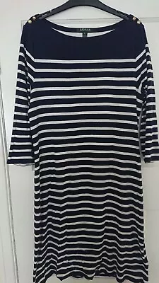 Ralph Lauren Striped Nautical Dress Size XL (16) • £12