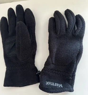Marmot Black Fleece Polartec Winter Gloves Men - Size Medium - C90300 • $12