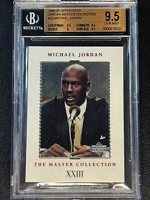 Michael Jordan Bgs 9.5 1999-00 Upper Deck 23 The Master Collection Xxiii 119/500 • $36