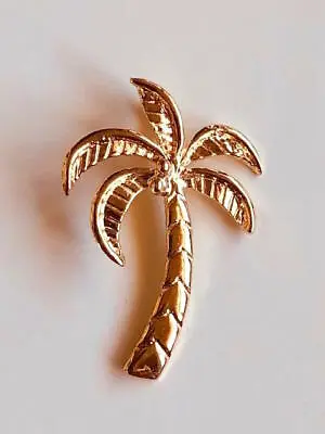$55.30 • Buy 14K Solid Rose Gold Palm Tree Pendant.Width:1/2” 12 Mm Length: 3/4” 18 Mm C917-8