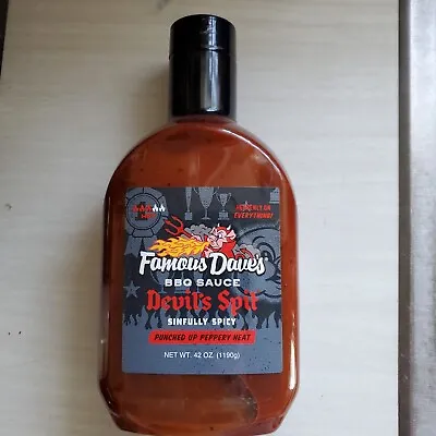 Famous Dave's Devil Spit BBQ Sauce 42 Oz. Bottle • £10.45