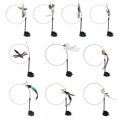 $15.80 • Buy Play Toys Cat Simulation Birds Fun Teaser Wand Interactive Stick W/Suction Cup