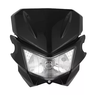 Dirt Bike Headlight LED Headlamp Universal For KLX300R KLX110 KX125 KX450F Black • $40.99