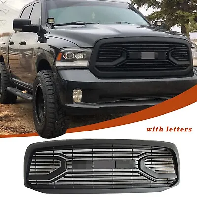 Front Grille For 2006-2008 Ram 1500 Big Horn Bumper Grill Mesh With Letter Black • $199