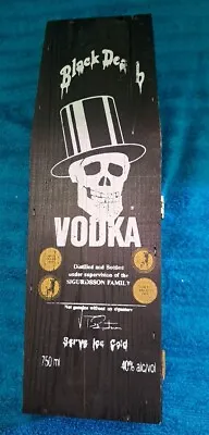 BLACK DEATH VODKA CASKET And EMPTY BOTTLE  /  RARE / GREAT COLLECTOR PIECE • $36