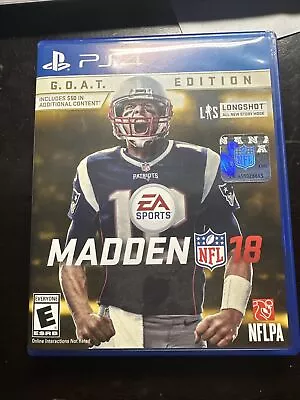 Madden NFL 18: G.O.A.T. Edition (Sony PlayStation 4 2017) • $0.99
