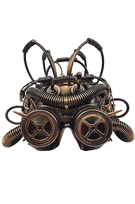 Brand New Steampunk Powered Helmet Mask (Copper) • $21.03