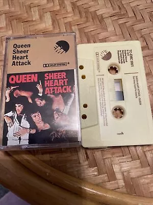 QUEEN -Sheer Heart Attack-cassette-Good Condition • £7.99