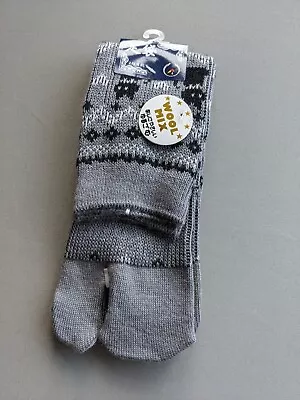 Tabi Split Toe Cotton Crew Socks - Flip Flops - Japanese 🎀 FREE UK P&P For 5 • £9.50