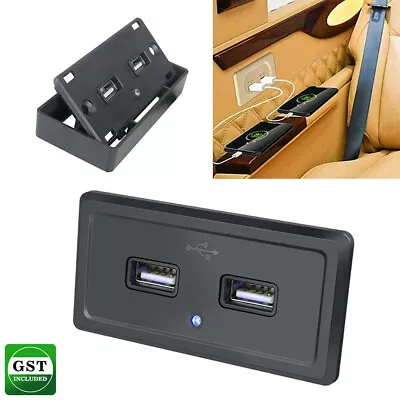 3.1A Dual USB Port Fast Charger Socket Power Outlet Panel 12V Motorcycle Car RV • $15.90