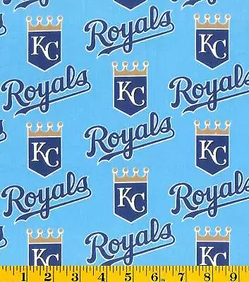 MLB Kansas City  KC Royals Cotton Half Yard 18 X58  • $13.50