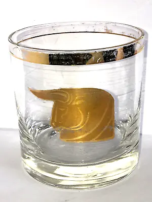 Vintage GOLD RIM El Toro EMBOSSED Bull Drink HI-BALL GLASS Briard Crown Style • $24.99