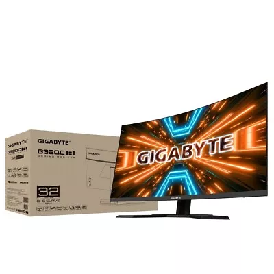 Gigabyte G32QC Curved 3‎1.5  VA 1500R QHD (2560x1440) 165Hz 1ms FreeSync Gaming  • £210