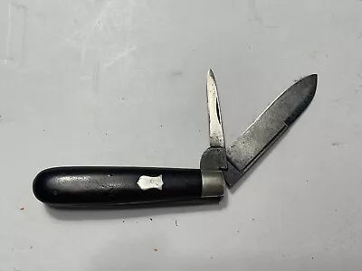 Old Vintage Antique HIBBARD SPENCER BARTLETT Folding 2 Blade Jack Pocket Knife • $48
