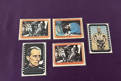 1977 Topps STAR WARS Lot Of 5 Stickers Vintage • $9.99