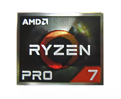 AMD Ryzen 7 Pro Sticker 16.5 X 19.5mm Case Badge Logo Label  • $1.99