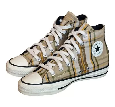 Converse Chuck Taylor Hi Top Tartan Plaid All Star UK Size 4 • £25