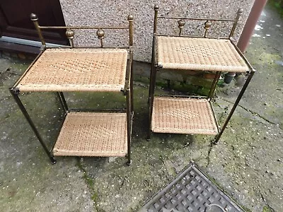 A Pair Of Two Tier Bedside Units • £30