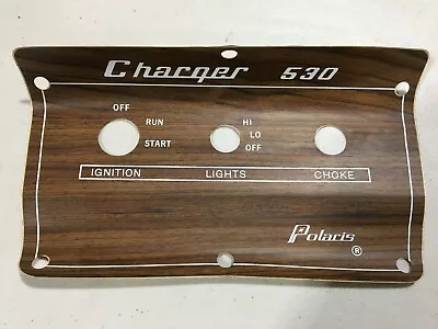 NOS Polaris 72 Charger 530 Dash Decal Vintage Snowmobile Woodgrain 7071236 • $30