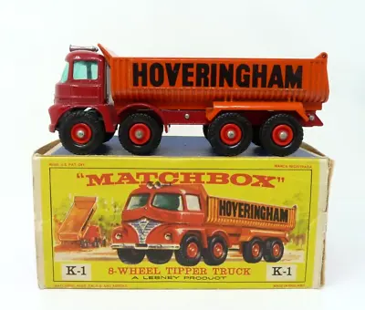 Matchbox Lesney Kingsize K-1-b  8 - Wheel Hoveringham Tipper Truck • £49.99
