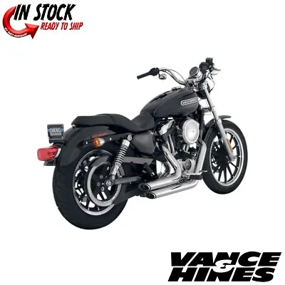 Vance & Hines Chrome Shortshots Staggered Exhaust For 2004-2013 Harley Sportster • $549.99