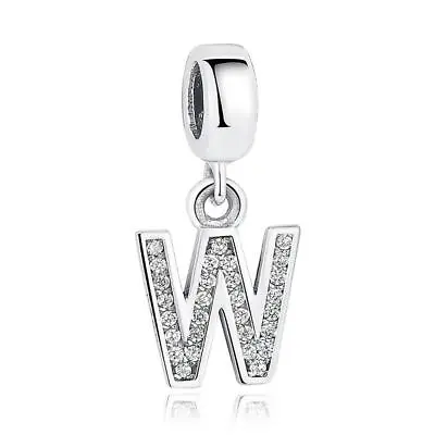 $27.50 • Buy LETTER CHARMS S925 Sterling Silver Charms By Charm Heaven A B C D E