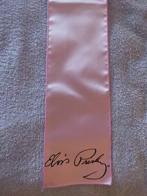 Elvis Presley Signature Pink Scarf Concert Style New • $20