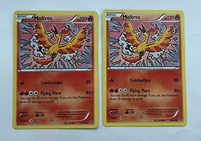 2X Moltres 9/124 Fates Collide Rare Light Play Pokemon Card LP • $2.16