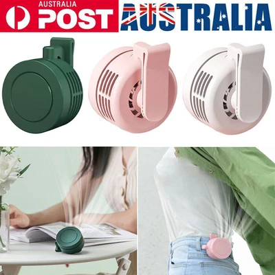 $17 • Buy Rechargeable Mini USB Desk Fan Portable Table Clip Fan Small 3 Speed Cooling Fan