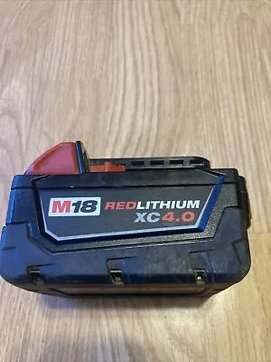 Milwaukee M18 48-11-1840 4.0XC Extended Capacity Battery Pack - Lightly Used • $35