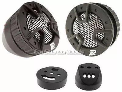 Pair New Power Acoustik Nb-4 250 Watt Car Tweeters Nb4 1  Tweeter Pair Black W@w • $17.34