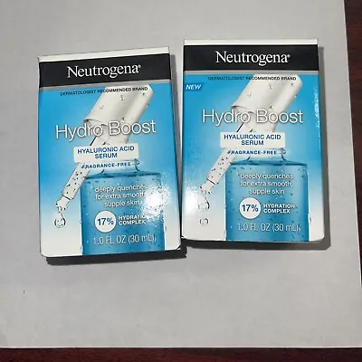 Neutrogena Hydro Boost Hyaluronic Acid Serum Fragrance Free 2 Packs • $42.69