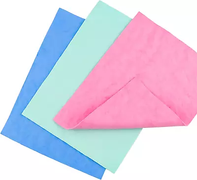 3 Colors A Pack Stamp Shammy Stamping Tool Cleaning Chamois Cloths Easy Stamp Cl • $8.22