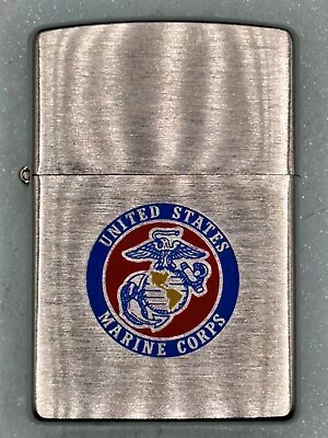 Vintage 2006 United States Marine Corps Logo Chrome Zippo Lighter NEW • $28.95
