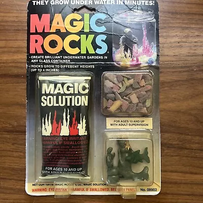 Vintage 1988 Magic Rocks Kit With Mermaid Unopened Packaging Intact But Rough • $15.49