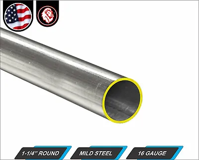 $9 • Buy 1-1/4  Round Metal Tube - Mild Steel - 16 Gauge - ERW - 24  Inch Long (2-ft)