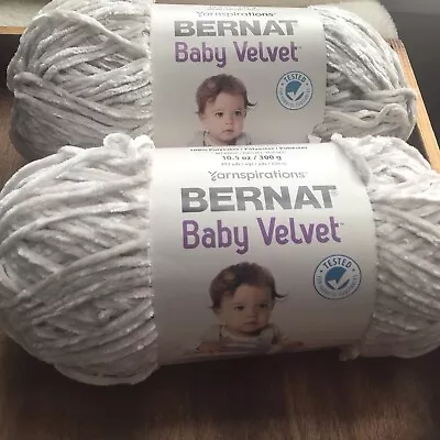 (1)Bernat Baby Velvet Yarn/Blissful Greige/10.5 Oz 492 Yds/New • $9