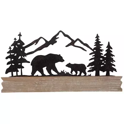 Bears & Trees Metal Wall Decor`cabin Decor Nature Lover • $24.99