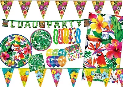 £3.99 • Buy Toucan Palm Tropical Hula Parrot Hawaiian Party Tableware Decoration 