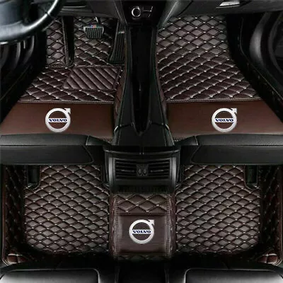 For Volvo C30 C40 C70 S40 S60 S80 S90 Car Floor Mat Carpet PU Leather Luxury • $50.76