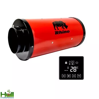 RHINO ULTRA SILENT EC ACOUSTIC FAN AIR SPEED CONTROL VENTILATION 8  200mm 1205m3 • £389.95