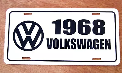1968  Volkswagen License Plate Car Tag 68  VW  Beetle Bug Bus Type 2 • $19.85