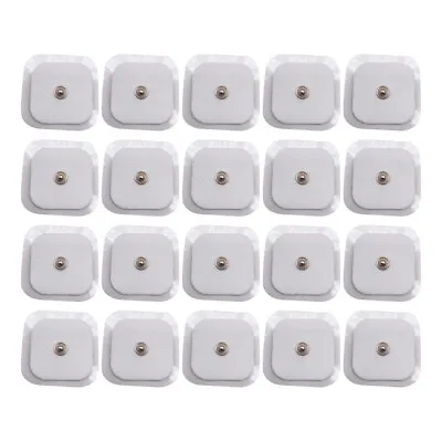 Snap Electrode Pads 2x2'' Replacement Fit TENS Unit Pulse Massager Self Adhesive • $7.99