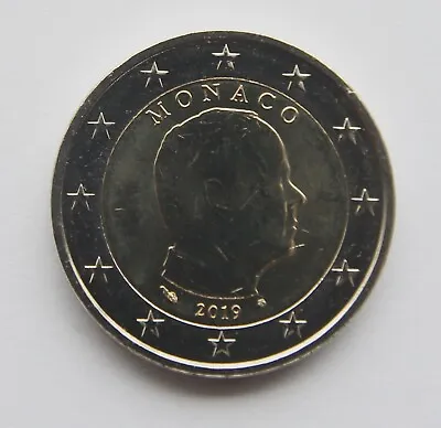 MONACO - 2 € Euro Circulation Coin  2019 UNCIRCULATED COIN • $5.95