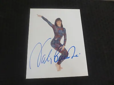 Nadia Comaneci Autograph 8x10 Photo & 1977 Rencontre Card • $31.49